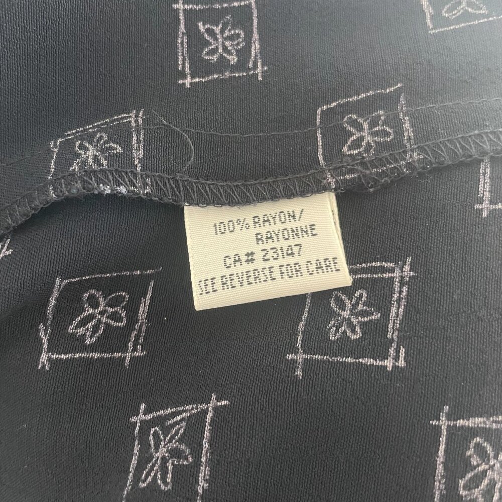 Talbots Navy Blue Collared Short Sleeve Button-down Midi Dress, Size 12P - Picture 7 of 8